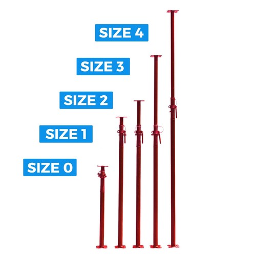 Red matte acrow prop size - acrow, 1